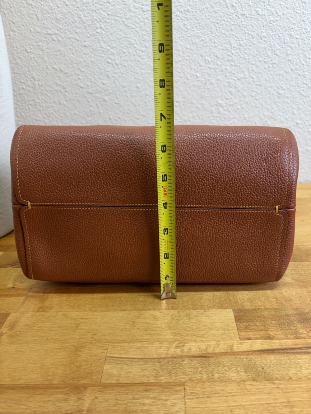 Coach Charlie Bucket Bag Saddle Tan Polished Pebble Leather Shoulder Bag 55200 - Picture 6 of 11